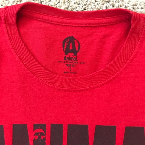 Animal Pak “M-Stak” Iconic Red T-Shirt. Great condition! Size large. - Picture 3 of 8